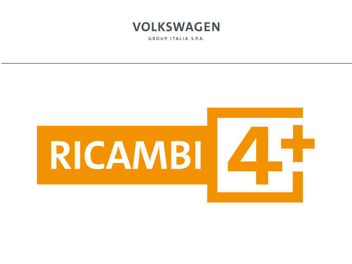 Volkswagen Group Italia logo Ricambi 4+